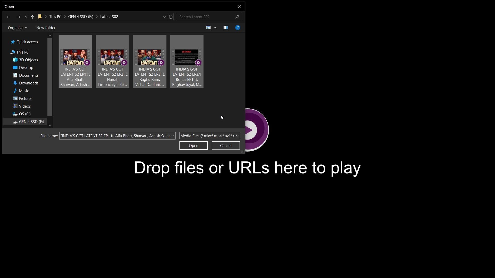 Native Windows File Picker Dialog with Unicode Support